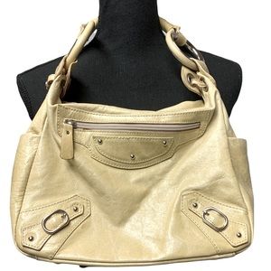 Helen Welsh | italian beige genuine leather shoulder bag